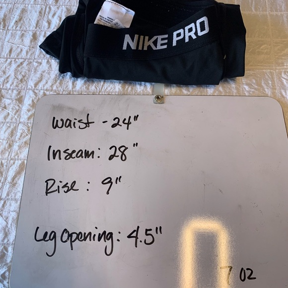 Nike Pro Compression Leggings Black Men’s Medium Flawed - Picture 9 of 9